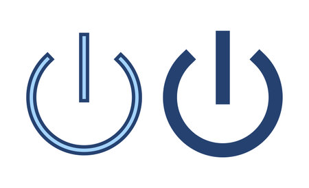 Power icon vector. Power Switch sign and symbol. Electric powerのイラスト素材