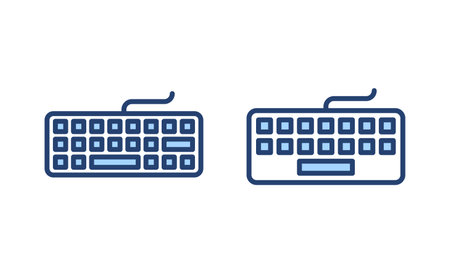 Keyboard icon vector. keyboard sign and symbolのイラスト素材
