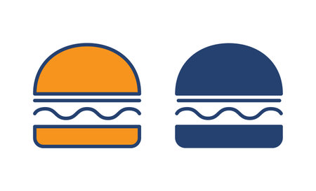 Burger icon vector. burger sign and symbol. hamburgerのイラスト素材