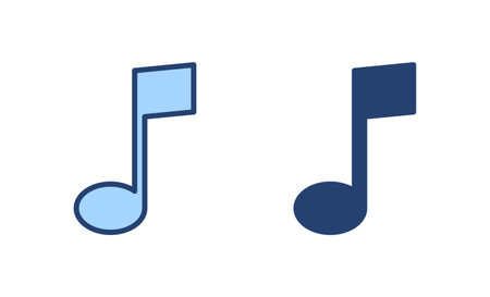 Music icon vector. note music sign and symbolのイラスト素材