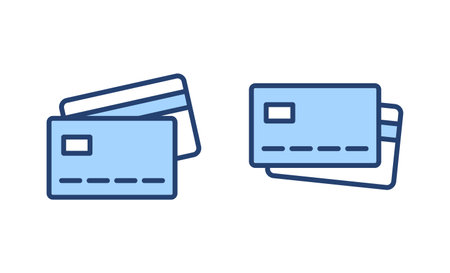 Credit card icon vector. Credit card payment sign and symbolのイラスト素材