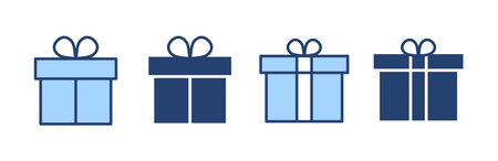 Gift icon vector. gift sign and symbol. birthday giftのイラスト素材