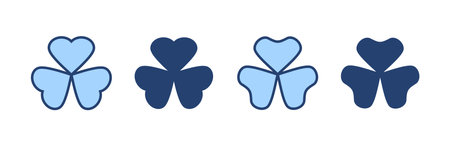 Clover icon vector. clover sign and symbol. four leaf clover icon.のイラスト素材
