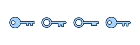Key icon vector. Key sign and symbol.のイラスト素材