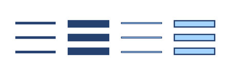 Menu icon vector. web menu sign and symbol. hamburger menu symbol