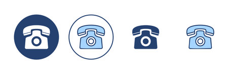 Telephone icon vector. phone sign and symbolのイラスト素材