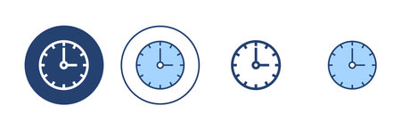 Clock icon vector. Time sign and symbol. watch iconのイラスト素材