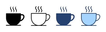 coffee cup icon vector. cup a coffee sign and symbolのイラスト素材