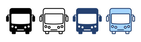 Bus icon vector. bus sign and symbolのイラスト素材