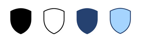 Shield icon vector. Protection icon. Security sign and symbolのイラスト素材