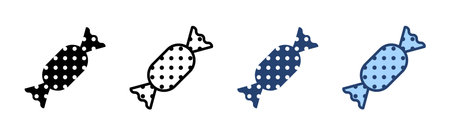 Candy icon vector. candy sign and symbol.のイラスト素材
