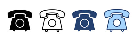 Telephone icon vector. phone sign and symbolのイラスト素材