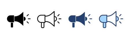 Megaphone icon vector. Loudspeaker sign and symbolのイラスト素材