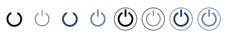 Power icon vector. Power Switch sign and symbol. Electric power