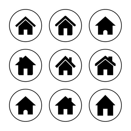 House icon vector. Home sign and symbolのイラスト素材