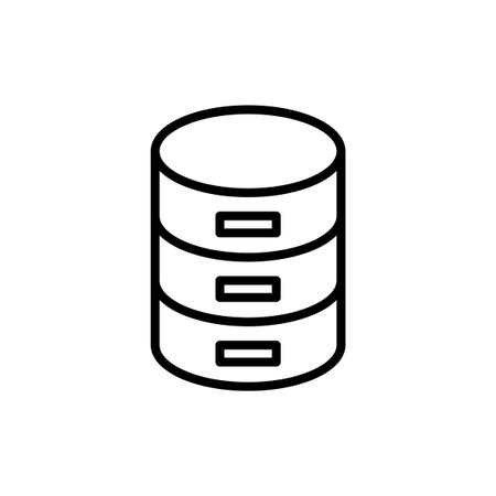 Database icon vector. database sign and symbolのイラスト素材