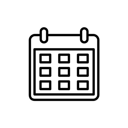 Calendar icon vector. Calender sign and symbol. Schedule icon symbolのイラスト素材