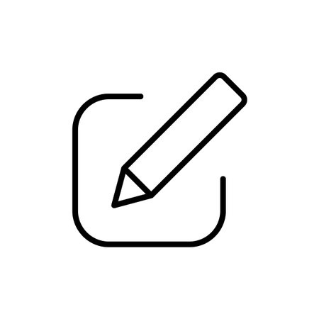 Edit icon vector. edit document sign and symbol. edit text icon. pencil. sign upのイラスト素材