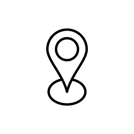 Address icon vector. home location sign and symbol. pinpointのイラスト素材