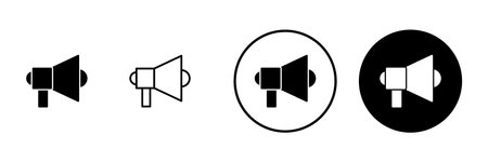 Megaphone icon vector. Loudspeaker sign and symbolのイラスト素材