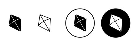 Kite icon vector. kite sign and symbolのイラスト素材