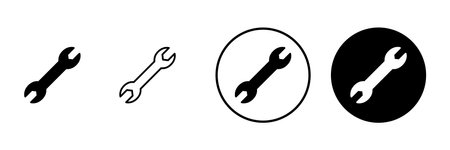 Wrench icon vector. repair icon. tools sign and symbolのイラスト素材