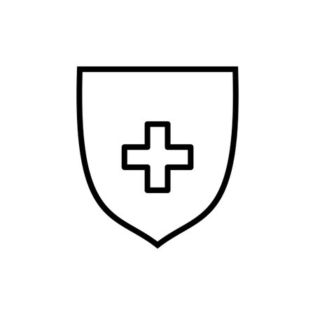 Health insurance icon vector. Insurance health document sign and symbolのイラスト素材