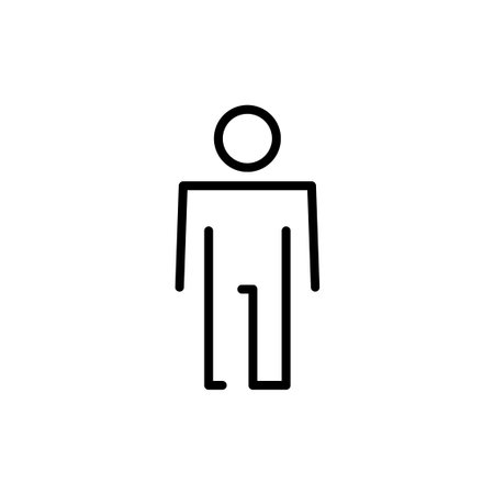 Man icon vector. male sign and symbol. human symbolのイラスト素材