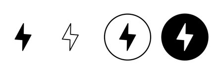 Lightning icon vector. electric sign and symbol. power icon. energy sign