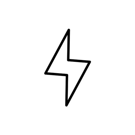 Lightning icon vector. electric sign and symbol. power icon. energy sign