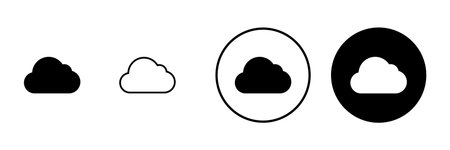Cloud icon vector. cloud sign and symbolのイラスト素材