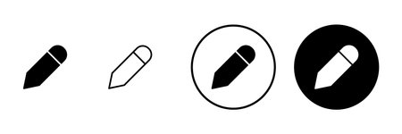Pencil icon vector. pen sign and symbol. edit icon vectorのイラスト素材