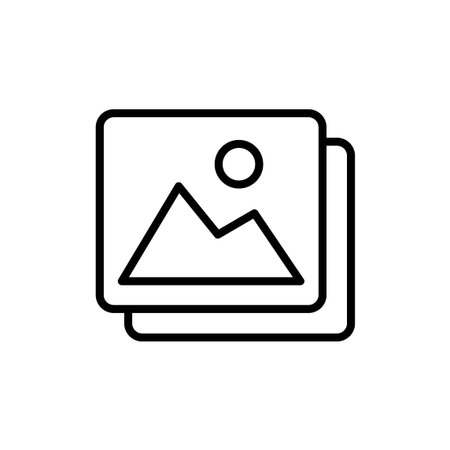 Picture icon vector. photo gallery sign and symbol. image icon