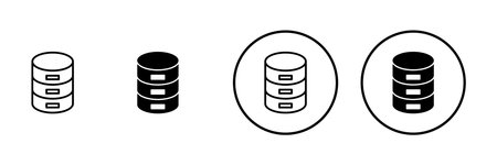 Database icon vector. database sign and symbol