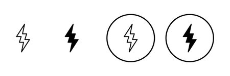 Lightning icon vector. electric sign and symbol. power icon. energy signのイラスト素材