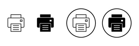 Print icon vector. printer sign and symbol