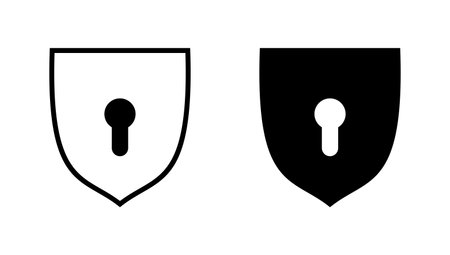 Security icon vector. protection sign and symbol. privacy. vpnのイラスト素材