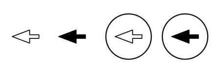 Arrow icon vector. Arrow sign and symbol for web design.のイラスト素材