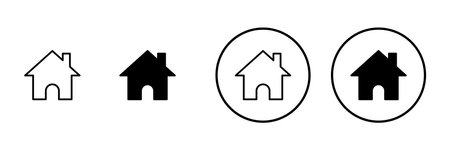House icon vector. Home sign and symbolのイラスト素材