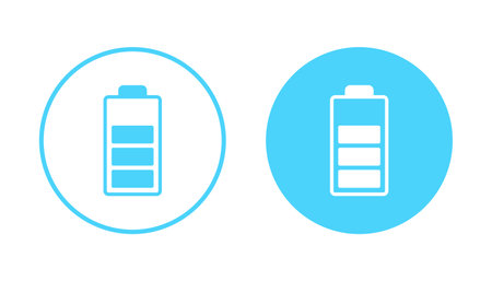 Battery icon vector. battery Charging sign. battery charge levelのイラスト素材
