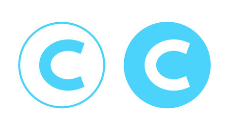 Copyright icon vector. copyright sign and symbolのイラスト素材