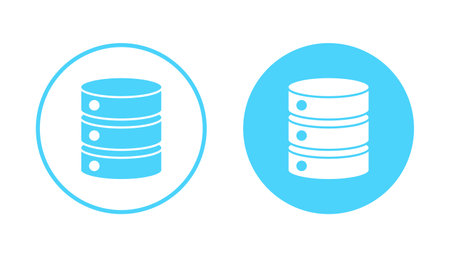 Database icon vector. database sign and symbolのイラスト素材