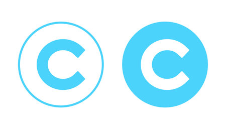 Copyright icon vector. copyright sign and symbolのイラスト素材