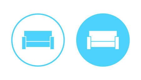 Sofa icon vector. sofa sign and symbol. furniture iconのイラスト素材