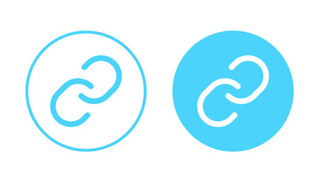 Link icon vector. Hyperlink chain sign and symbolのイラスト素材