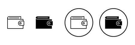 Wallet icon vector. wallet sign and symbolのイラスト素材