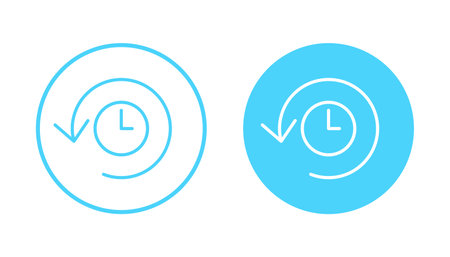 History icon vector. recent event history sign and symbolのイラスト素材