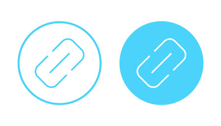 Link icon vector. Hyperlink chain sign and symbolのイラスト素材