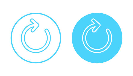 Refresh icon vector. Reload sign and symbol. Update icon.のイラスト素材