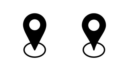 Address icon vector. home location sign and symbol. pinpointのイラスト素材